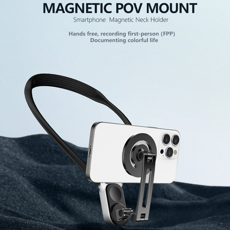 Magnetic Hanging Neck Holder For Mobile Phones/Action Cameras(Star Light Color) - DJI Mount & Holder by PMC TechLife | Online Shopping South Africa | PMC TechLife | Buy Now Pay Later Mobicred