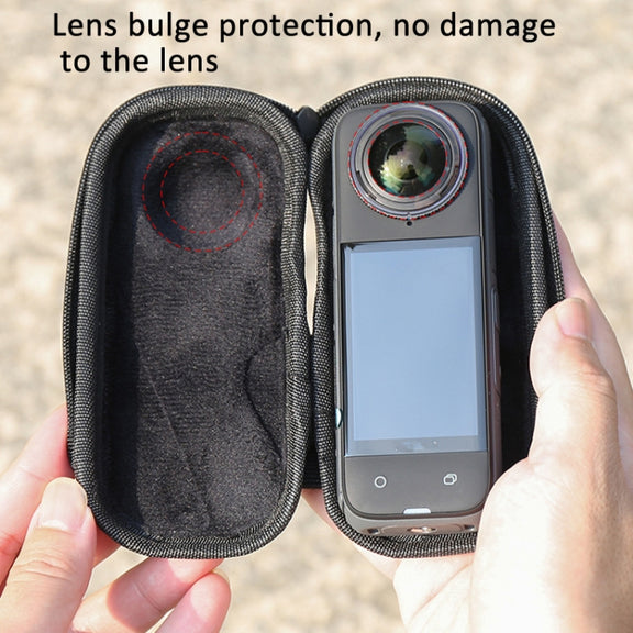 For Insta360 X4 Mini Storage Bag Lightweight Water-resistant Body Box(Deep Gray)