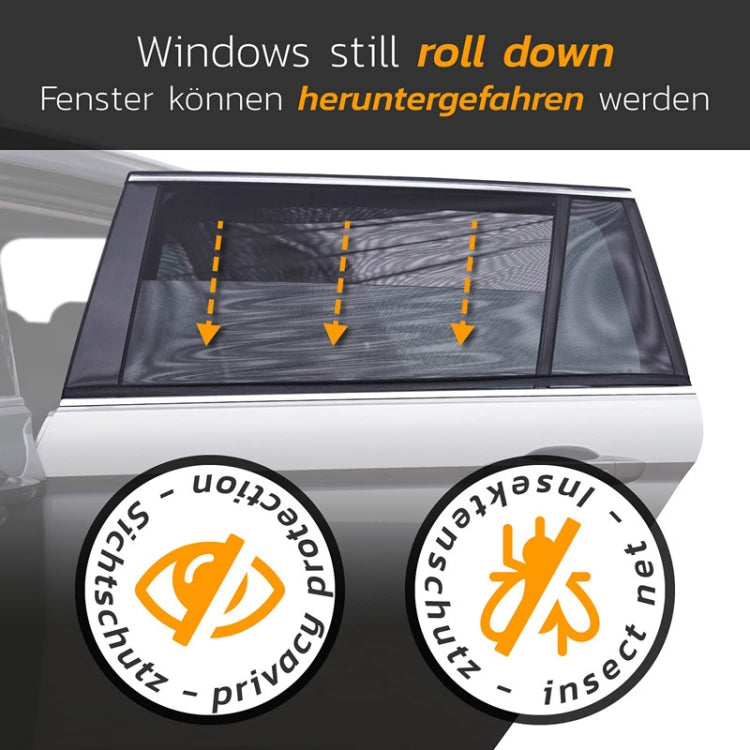 Car Sun Protection Anti-mosquito Window Zipper Sunshade(Front Window (Main+Auxiliary)) - Window Foils & Solar Protection by PMC TechLife | Online Shopping South Africa | PMC TechLife | Buy Now Pay Later Mobicred