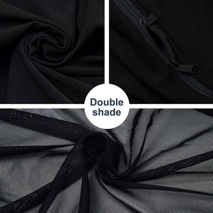 Car Sun Protection Anti-mosquito Window Zipper Sunshade(Front Window (Main+Auxiliary))