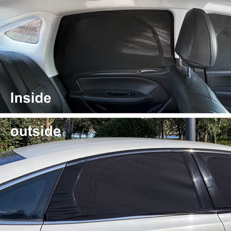 Car Sun Protection Anti-mosquito Window Zipper Sunshade(Rear Window (Left+Right)) - Window Foils & Solar Protection by PMC TechLife | Online Shopping South Africa | PMC TechLife | Buy Now Pay Later Mobicred
