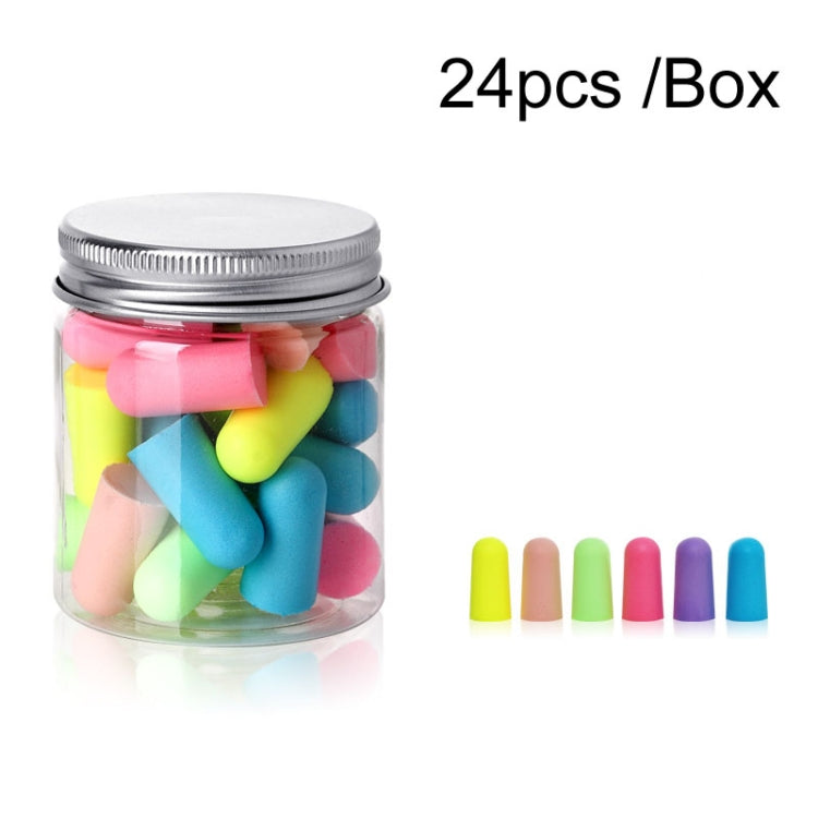 24pcs /Box Memory Foam Earplugs Student Dormitory Sleeping Noise Reduction Soundproof Earplugs(Mixed Colors) - free shipping - PMC TechLife - Order now!