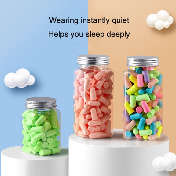 24pcs /Box Memory Foam Earplugs Student Dormitory Sleeping Noise Reduction Soundproof Earplugs(Pink)