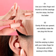 10pcs /Box Memory Foam Earplugs Student Dormitory Sleeping Noise Reduction Soundproof Earplugs(Mixed Colors)