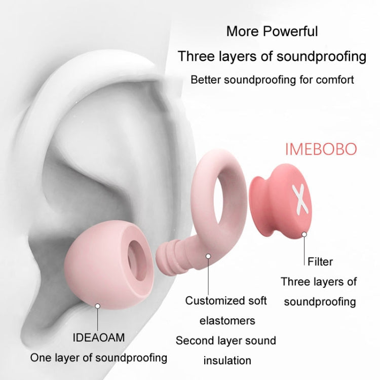 Anti-noise Sleeping Earplugs Noise Reduction Soundproof Ear Plugs Sponge(Pink) - Ear Care Tools by PMC TechLife | Online Shopping South Africa | PMC TechLife | Buy Now Pay Later Mobicred