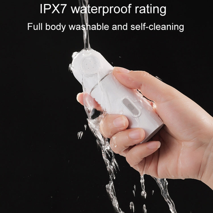 Female Handheld Mini External Vaginal Wash Maternity Portable Electrical Feminine Cleanser, Model: Lightless Model+Bottle