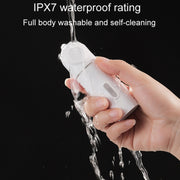 Female Handheld Mini External Vaginal Wash Maternity Portable Electrical Feminine Cleanser, Model: With LED Light