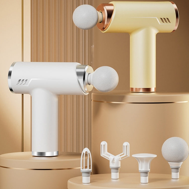 LCD Variable Frequency Silent Fascia Gun High Frequency Vibration Muscle Relaxation Massager(Khaki) - free shipping - PMC TechLife - Order now!