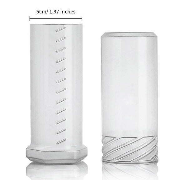 Transparent Plastic Travel Beard Brush Storage Tube