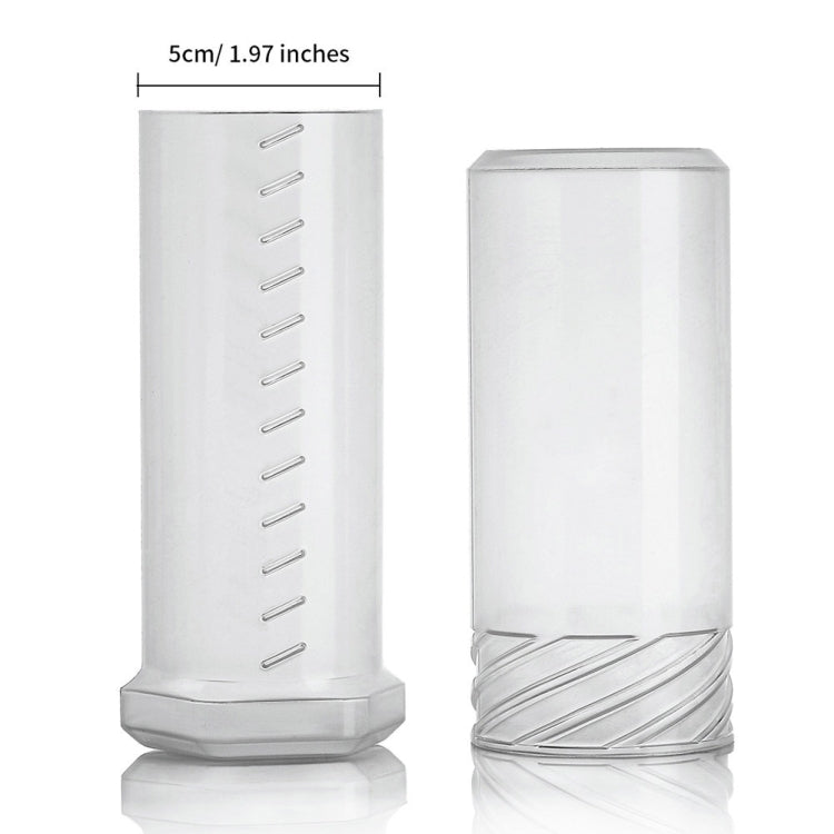 Transparent Plastic Travel Beard Brush Storage Tube