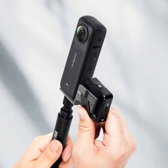 For Insta360 X4 / X3 / One X2 CYNOVA Cold Shoe Expansion RODE Wireless GO Microphone