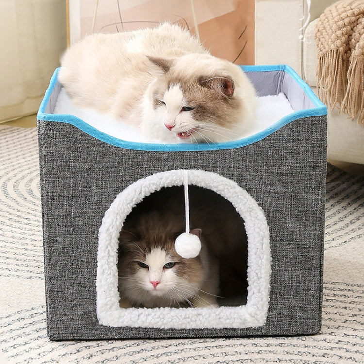 Multifunctional Sisal Cats Scratching Board Foldable Pet Bed(Light Green)