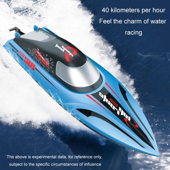 812 High-Speed RC Boat Large Horsepower Speedboat Long Endurance Water-resistant Boys Water Toy Dual Batteries(Orange)