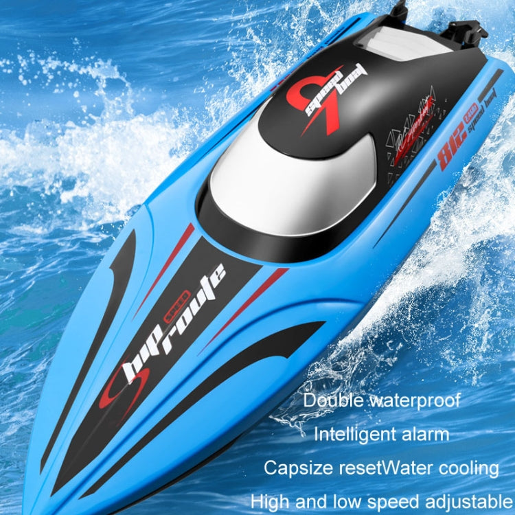 812 High-Speed RC Boat Large Horsepower Speedboat Long Endurance Water-resistant Boys Water Toy Dual Batteries(Orange)