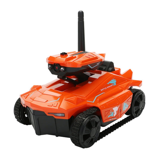 Tank Car Toys 720P HD Camera RC Car With Real-time Surveillance With Remote Controller(Orange) - free shipping - PMC Jewellery - Order now!