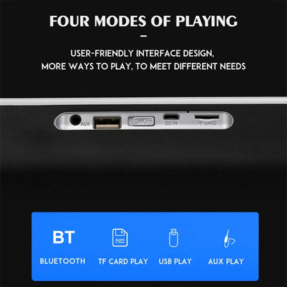 NBY 6690 TWS Couplet FM Multifunctional Desktop Plug-in Card Bluetooth Speaker(Silver) - free shipping - PMC Jewellery - Order now!