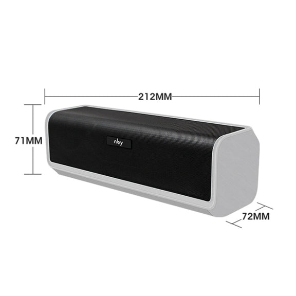 NBY 6690 TWS Couplet FM Multifunctional Desktop Plug-in Card Bluetooth Speaker(Silver)