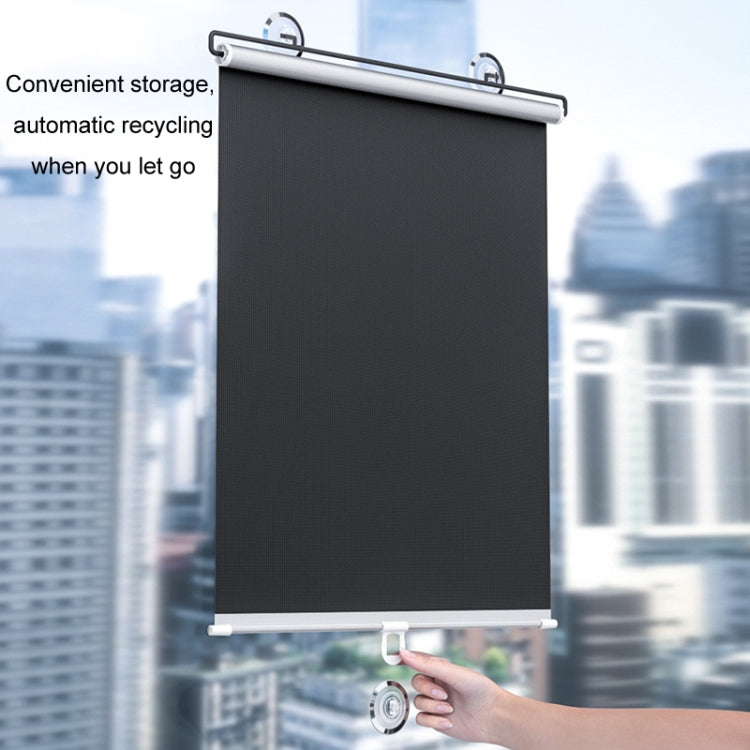 40x125cm Car Summer No-punch Retractable Titanium Silver Sunshade Curtain - Window Foils & Solar Protection by PMC TechLife | Online Shopping South Africa | PMC TechLife | Buy Now Pay Later Mobicred