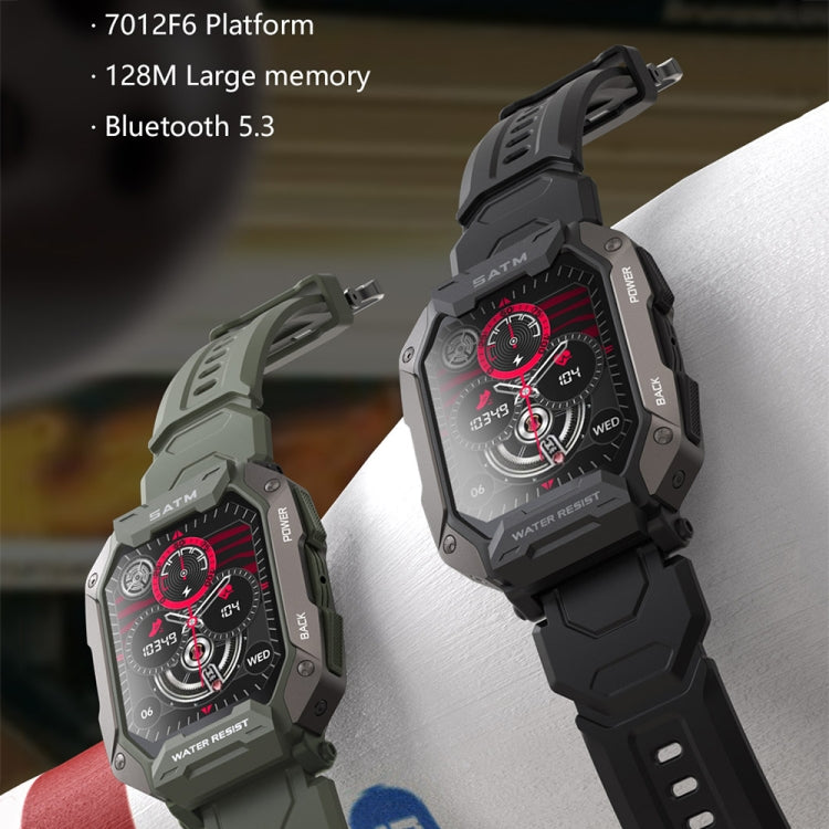 C20Plus 1.81-inch Health Monitoring Waterproof Bluetooth Call Smart Watch, Color: Camouflage Green - Smart Watches by PMC TechLife | Online Shopping South Africa | PMC TechLife | Buy Now Pay Later Mobicred