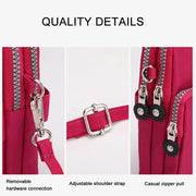 Crossbody Mobile Phone Bag Vertical Coin Purse with Armband for Women(Black)