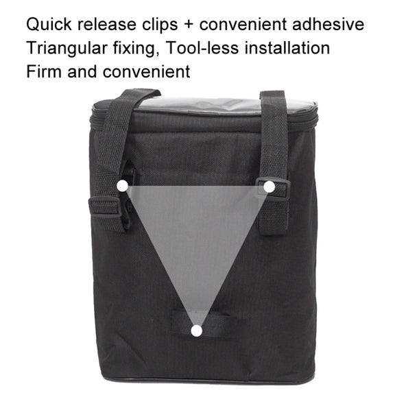 Electric Bike Riding Hanging Bag Large Capacity Water-resistant Bicycle Front Hanging Bag(Grey)