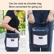 Electric Bike Riding Hanging Bag Large Capacity Water-resistant Bicycle Front Hanging Bag(Grey)