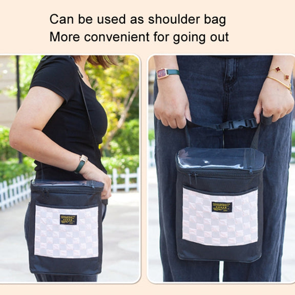 Electric Bike Riding Hanging Bag Large Capacity Water-resistant Bicycle Front Hanging Bag(Grey)