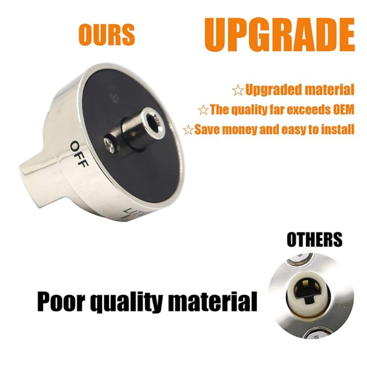 Oven Stove Knob Assembly For AEZ73453509/AEZ72909008(Silver) - Replacement Accessories by PMC Jewellery | Online Shopping South Africa | PMC Jewellery | Buy Now Pay Later Mobicred