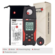 TASI TA630A Integrated Digital Light Meter Illuminance Lux Meter Backlight LCD Display 0.1-200000LUX/0.01-20000FC Light Sensor Tester