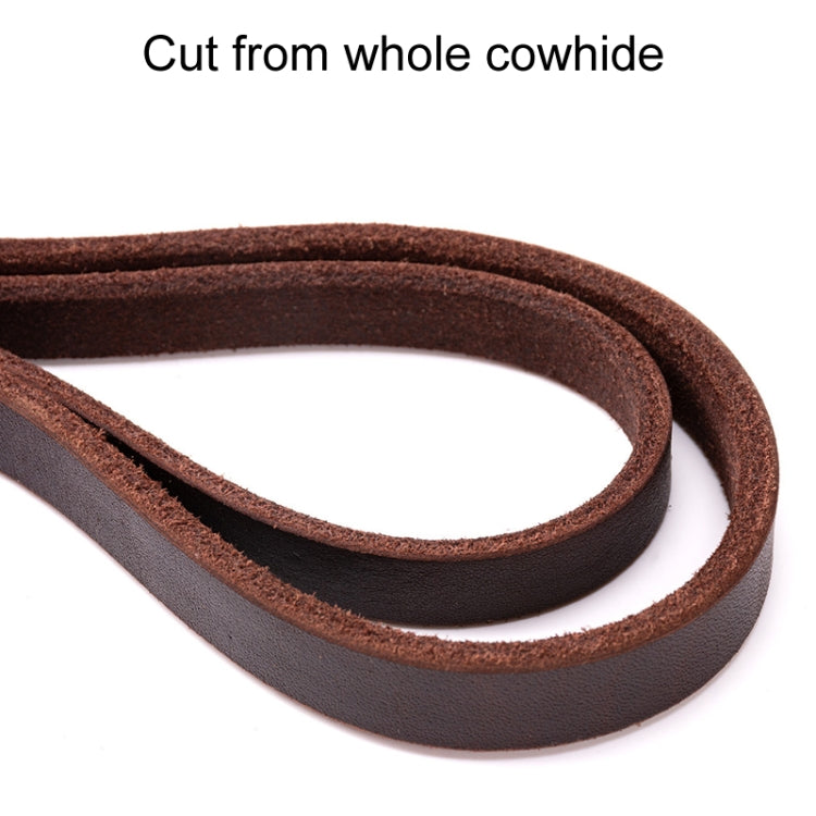1.2 x 250cm Pet Outing Cowhide Towing Leash Dog Training Harness(Iron Hook)