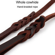 1.2 x 300cm Pet Outing Cowhide Towing Leash Dog Training Harness(Iron Hook)