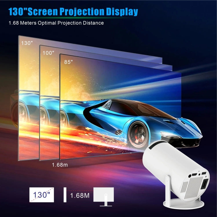 HY300 PRO Smart Projector Android 11.0 System 120 Lumen Portable Projector(US Plug) - Mini Projector by PMC TechLife | Online Shopping South Africa | PMC TechLife | Buy Now Pay Later Mobicred
