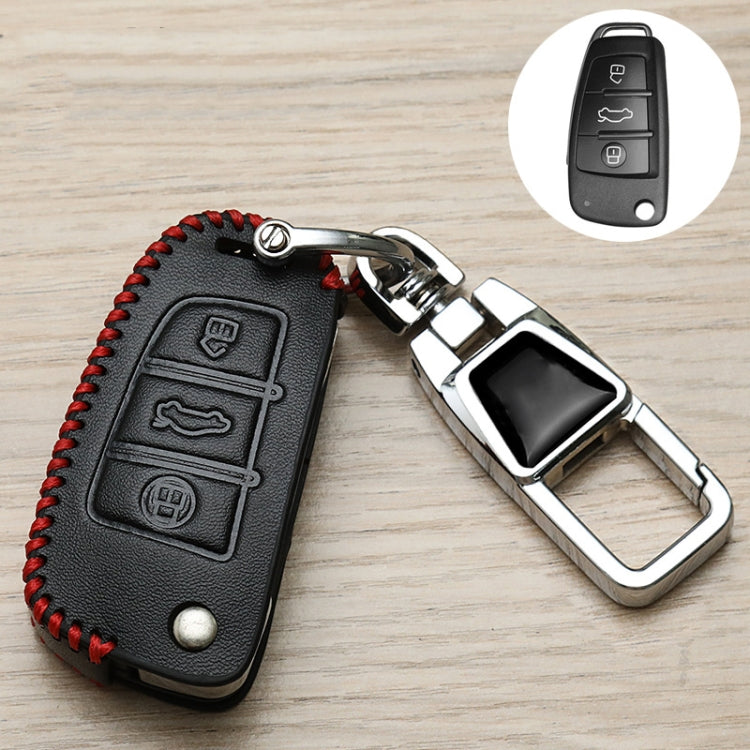 For Audi B Car Folding Key Cover Multifunctional Keychain Anti-lost Number Plate - Car Key Cases by PMC TechLife | Online Shopping South Africa | PMC TechLife | Buy Now Pay Later Mobicred