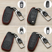 For Audi B Car Folding Key Cover Multifunctional Keychain Anti-lost Number Plate