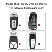 For Audi B Car Folding Key Cover Multifunctional Keychain Anti-lost Number Plate