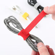 20pcs Nylon Fixed Packing Tying Strap Data Cable Storage Bundle, Model: 10 x 100mm Red