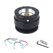 Steering Wheel With Locking Quick Release Booster Pad(Black)