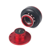 Steering Wheel With Locking Quick Release Booster Pad(Red)