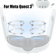 For Meta Quest 3 VR Magnetic Eyeglasses Frame, Spec: Anti Blue Light Lens+Frame Transparent