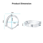 For Meta Quest 3 VR Magnetic Eyeglasses Frame, Spec: L&R Frame Black
