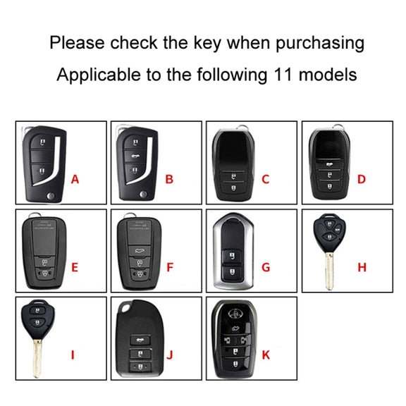 For Toyota Car Key Cover Multifunctional Keychain Anti-lost Number Plate, Style: E