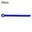 20pcs Data Cable Storage And Management Strap T-Shape Nylon Binding Tie, Model: Blue 10 x 100mm - Cable Organizer by PMC TechLife | Online Shopping South Africa | PMC TechLife | Buy Now Pay Later Mobicred