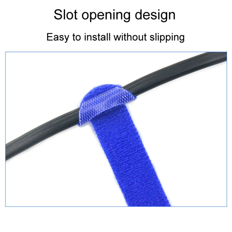 20pcs Data Cable Storage And Management Strap T-Shape Nylon Binding Tie, Model: Blue 10 x 150mm - Cable Organizer by PMC Jewellery | Online Shopping South Africa | PMC Jewellery | Buy Now Pay Later Mobicred