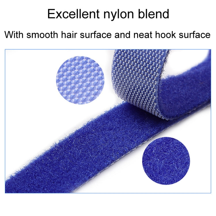 20pcs Data Cable Storage And Management Strap T-Shape Nylon Binding Tie, Model: Blue 10 x 150mm