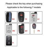 For Toyota Car Key Cover Multifunctional Keychain Anti-lost Number Plate, Style: X