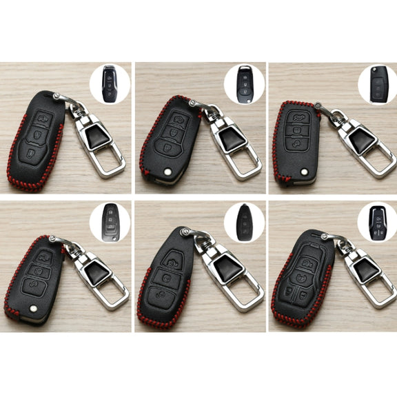 For Ford Car Key Cover Keychain Anti-lost Number Plate, Style: F