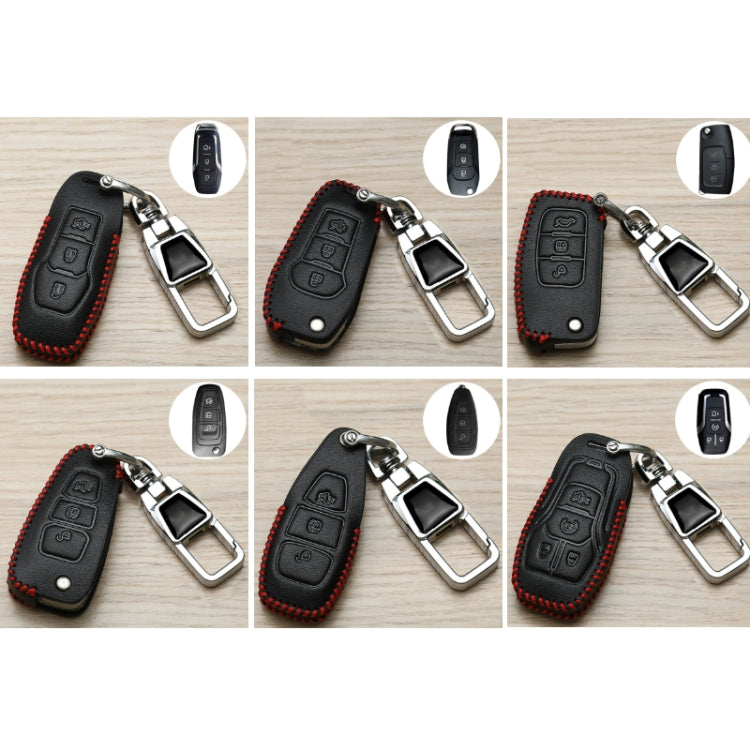 For Ford Car Key Cover Keychain Anti-lost Number Plate, Style: F