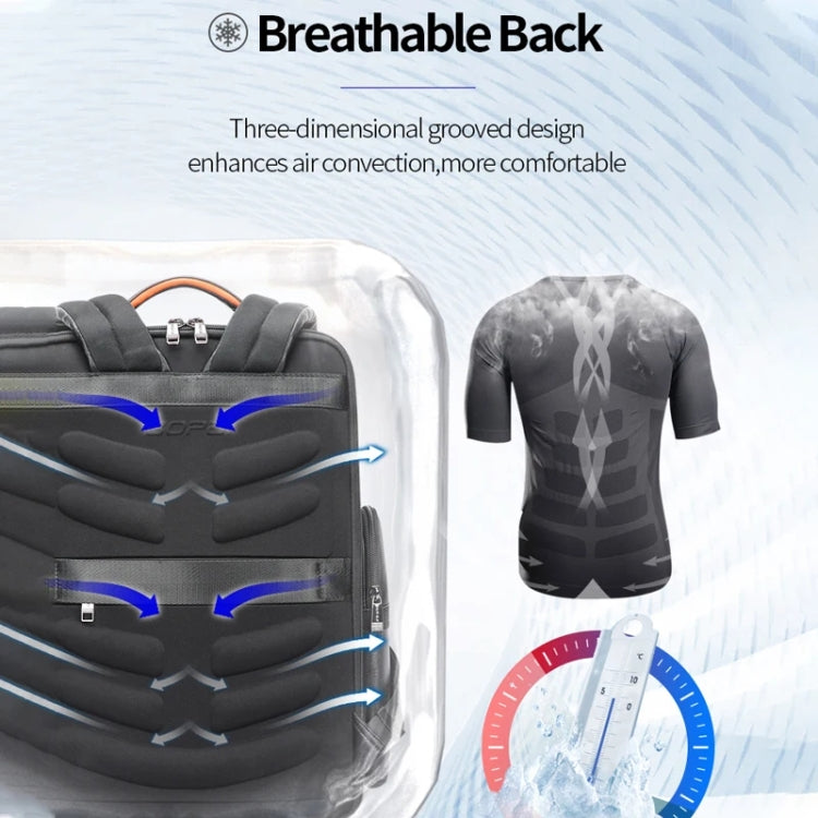 Bopai 61-17311 Large-capacity First-layer Cowhide Laptop Backpack With USB+Type-C Port(Plain) - free shipping - PMC Jewellery - Order now!