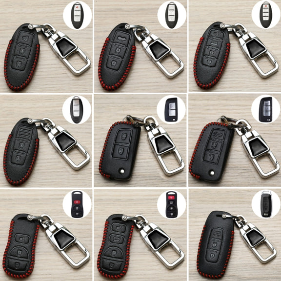 For Nissan Car Key Cover Keychain Anti-lost Number Plate, Style: I2