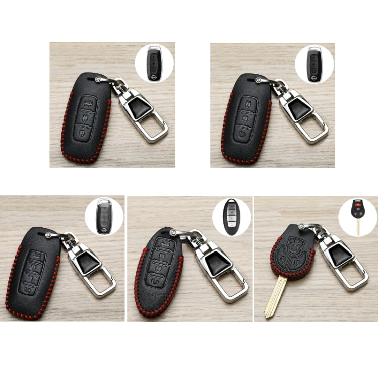 For Nissan Car Key Cover Keychain Anti-lost Number Plate, Style: I3 One-button Start
